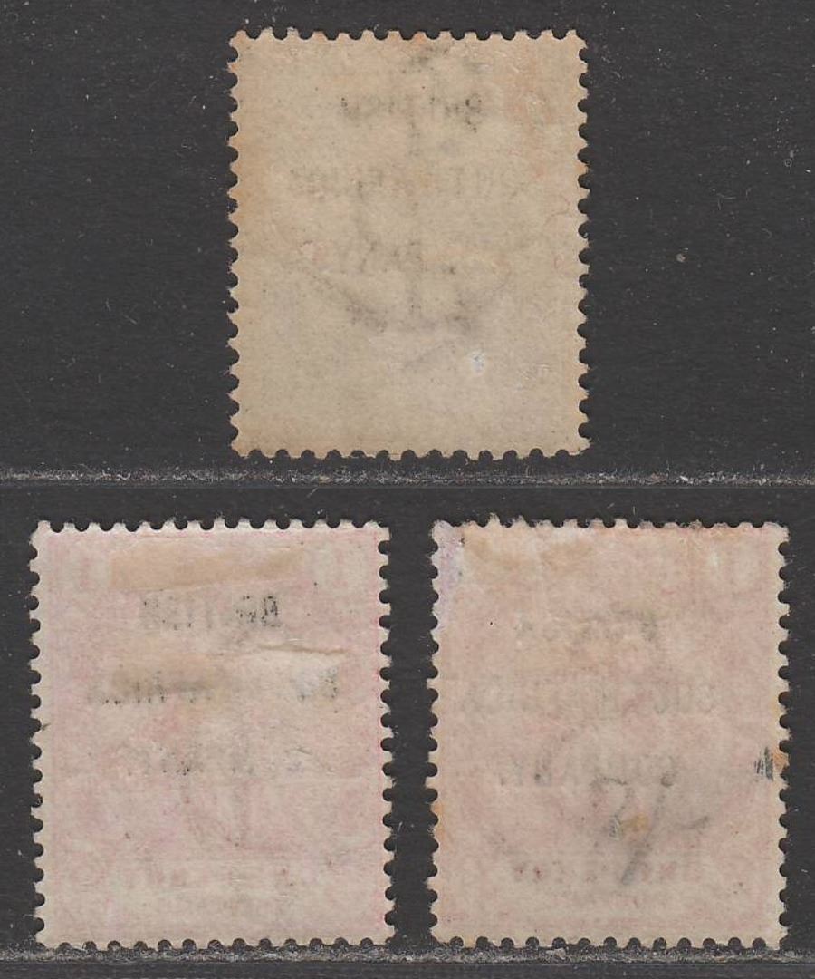 Rhodesia BSAC 1896 QV Overprint ½d, 1d x2 Mint SG58-59 cat £63