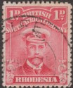 Click for more photos and details Rhodesia 1915 KGV Admiral 1d Red Used with FIFE Postmark Proud D4 LKD??