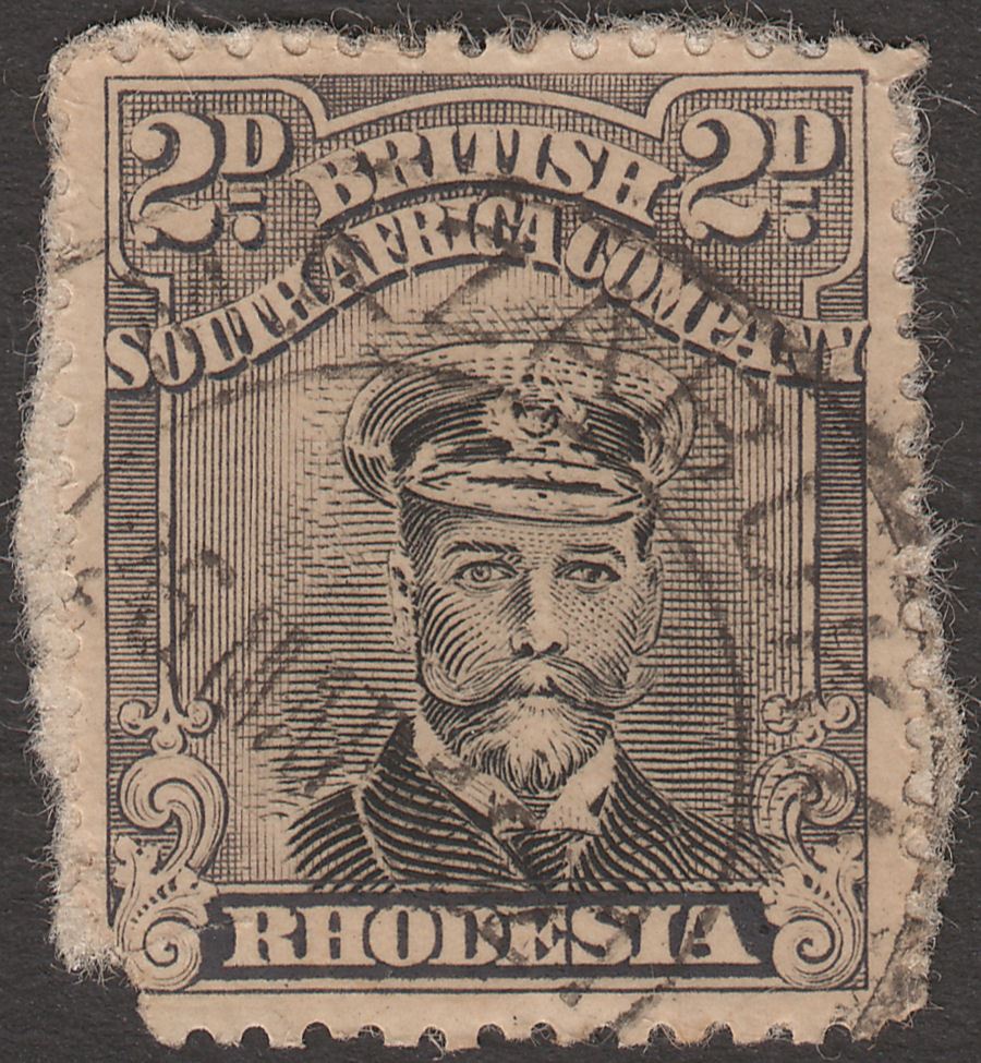 Rhodesia 1921 KGV Admiral 2d Used on Piece with MAZABUKA Postmark