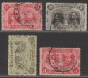 Click for more photos and details Rhodesia KGV Double Heads ABERCORN, BROKEN HILL, FORT JAMESON, KAFUE Postmarks