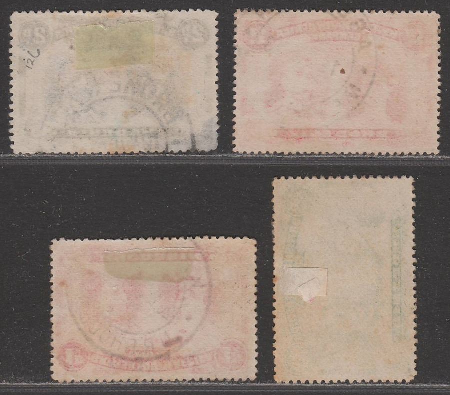 Rhodesia KGV Double Heads ABERCORN, BROKEN HILL, FORT JAMESON, KAFUE Postmarks