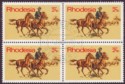 Rhodesia 1970 Posts and Telecoms 2½c Four Block Variety 