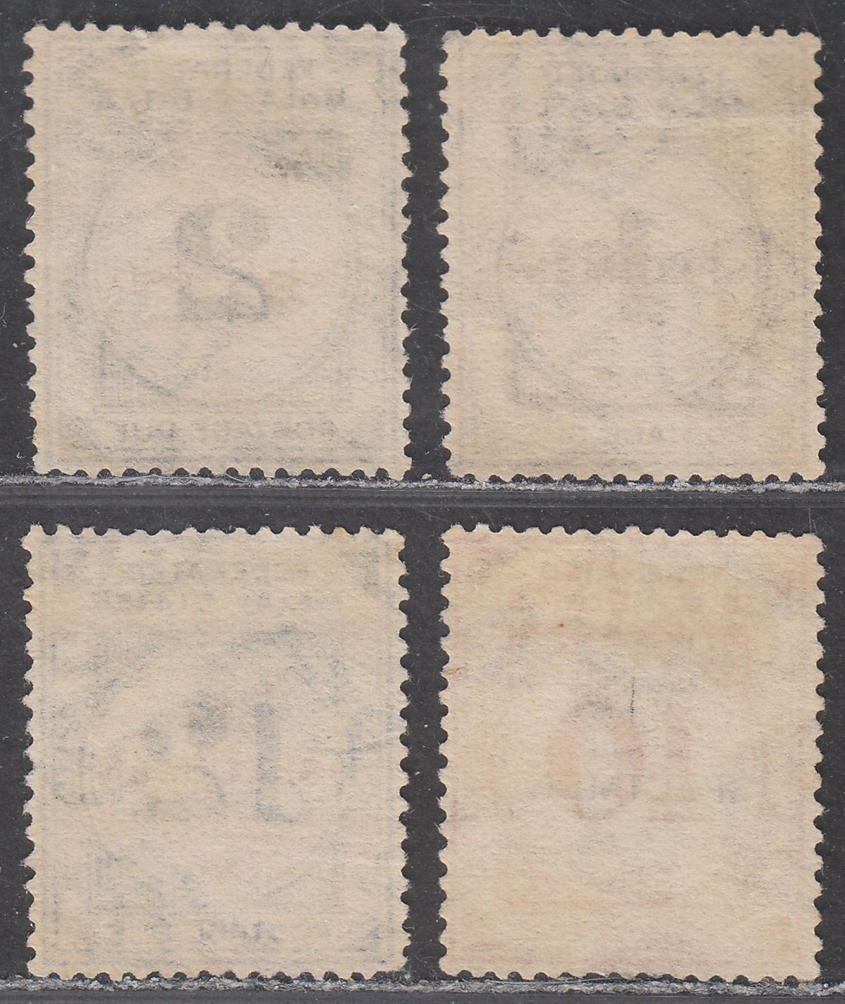 Federated Malay States 1924 KGV SPECIMEN Opt Postage Due Part Set to 12c Unused