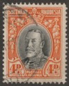 Southern Rhodesia 1937 KGV Field Marshal 4d Black and Vermilion p14 Used SG19b