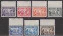 Click for more photos and details St Helena 1938 King George VI Badge Part Set to 1sh UM Mint MNH
