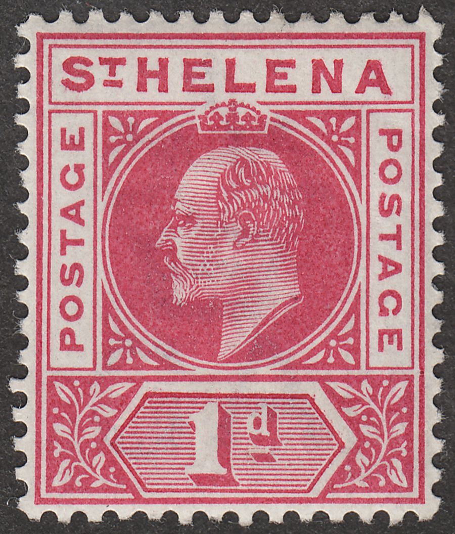 St Helena 1902 KEVII 1d Carmine Mint SG54