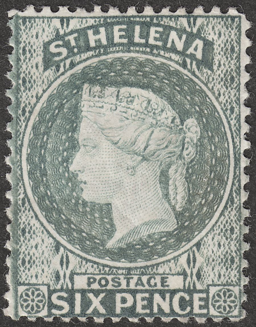 St Helena 1887 QV 6d Grey Mint SG44