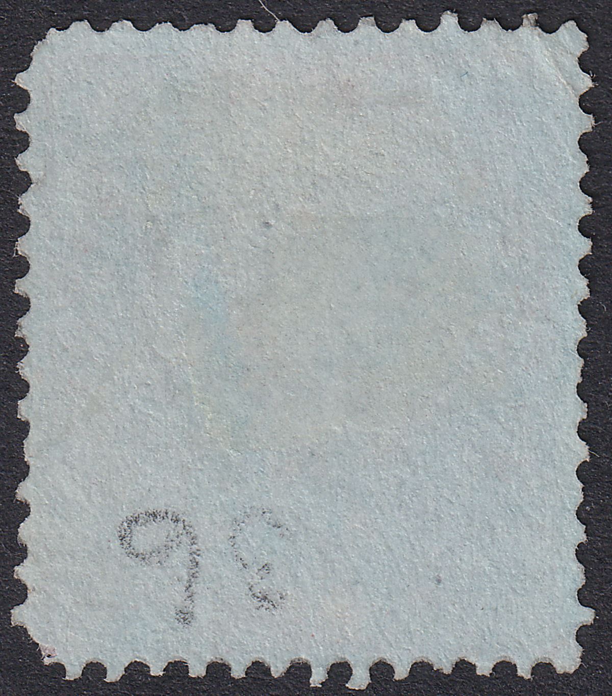 India used Malaya 1856 QV 8a Carmine on Blue Used w B/172 Postmark SG Z69 cat£60