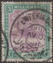 Sudan 1901 QV Camel Postman 3m Mauve and Green Used with TEWFEKIA D3 Postmark