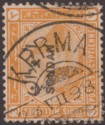 Click for more photos and details Sudan 1898 QV 3m Orange-Yellow Overprint Used with KERMA Proud D2 Postmark