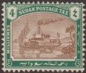 Sudan 1926 KGV era Postage Due 4m Brown and Green on Chalky Paper Mint SG D6a