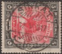 Sudan 1917 Camel Postman 5m Scarlet and Black Used with SINKAT Proud D2 Postmark