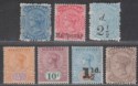 Tasmania 1871-1907 Queen Victoria Selection to 10d Mint Australia