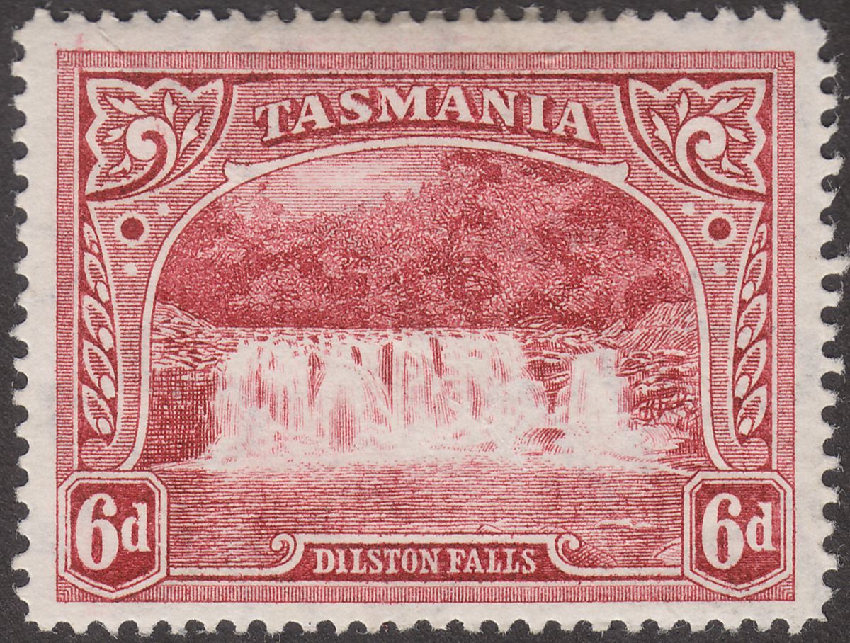 Tasmania 1900 QV Dilston Falls 6d Lake Mint SG236 cat £40