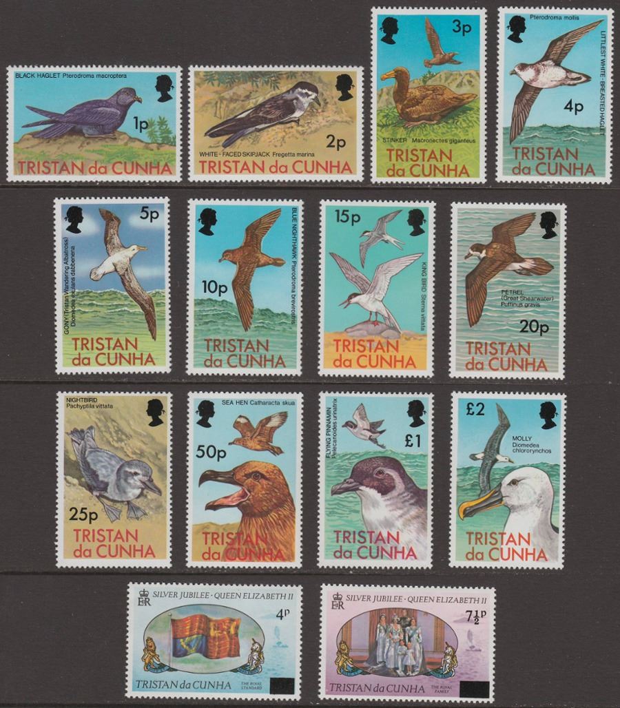 Tristan da Cunha 1977 QEII Birds Set UM Mint SG220-231 MNH