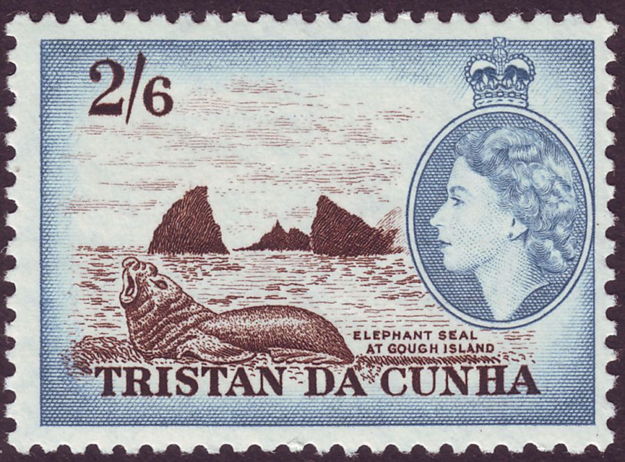 Tristan Da Cunha 1954 QEII Elephant Seal 2sh6d Mint SG25