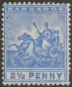 Click for more photos and details Barbados 1905 KEVII Seal of Colony 2½d Blue Mint SG139 cat £30