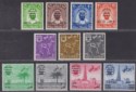 Abu Dhabi 1966 QEII New Currency Surcharge Set Mint SG15-25 cat £300