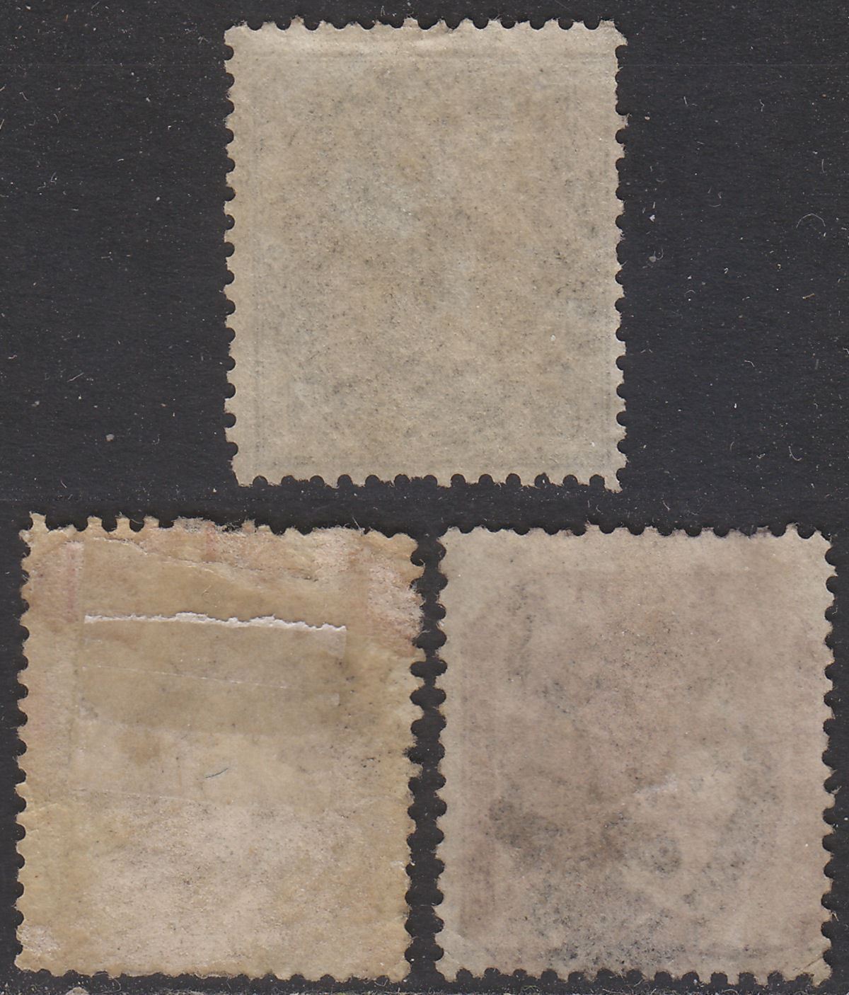 India used Aden 1856-78 QV 4a, 8p, 4a Used with 124 postmarks