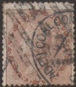 Click for more photos and details India used Aden 1856 QV 1a Used B-22 Aden Postmark + Coal Company Chop SG Z29