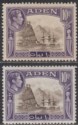 Aden 1939 KGVI Capture of Aden 10r Sepia and Violet Shades Mint SG27 cat £120