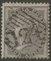 Click for more photos and details India used Aden 1855 QV 4a Black on Blue Used 124 Aden Postmark SG Z14 cat £50