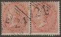 Click for more photos and details India used Aden 1856 QV 2a Dull Pink Pair Used 124 Aden Postmarks SG Z18 c £160