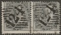Click for more photos and details India used Aden 1856 QV 4a Grey-Black Pair Used 124 Aden Postmarks SG Z22 cat£40