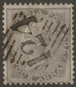 Click for more photos and details India used Aden 1856 QV 4a Grey-Black Used 124 Aden Postmark SG Z22 cat £20