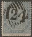 Click for more photos and details India used Aden 1866 QV 6a8p Slate Used with 124 Aden Postmark SG Z39 cat £90