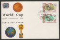Click for more photos and details Aden South Arabian Federation 1966 World Cup Pair Used on Illust First Day Cover