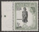 Aden 1954 QEII 10sh Black and Bronze Green Mint SG70