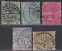 Click for more photos and details India used Aden 1882-92 QV Selection to 4a Used with ADEN-CAMP Postmarks