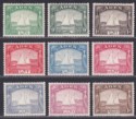 Aden 1937 KGVI Dhow Short Set to 1r Mint SG1-9 cat £130