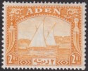 Click for more photos and details Aden 1937 KGVI Dhow 2r Yellow Mint SG10 cat £120