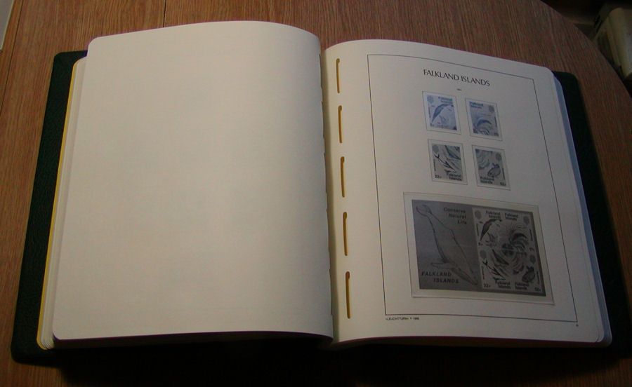 Falkland Islands Leuchtturm Lighthouse Stamp Album + Slipcase
