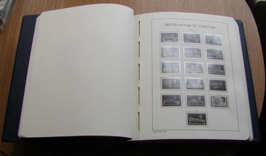 South Atlantic Lighthouse Hingeless Stamp Album BAT Falkland Deps AAT