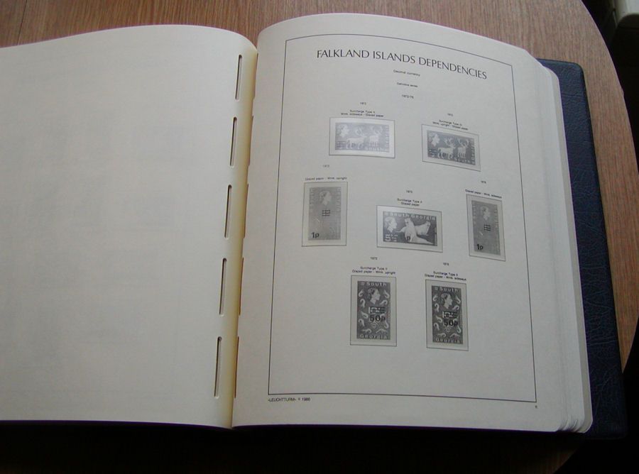 South Atlantic Lighthouse Hingeless Stamp Album BAT Falkland Deps AAT
