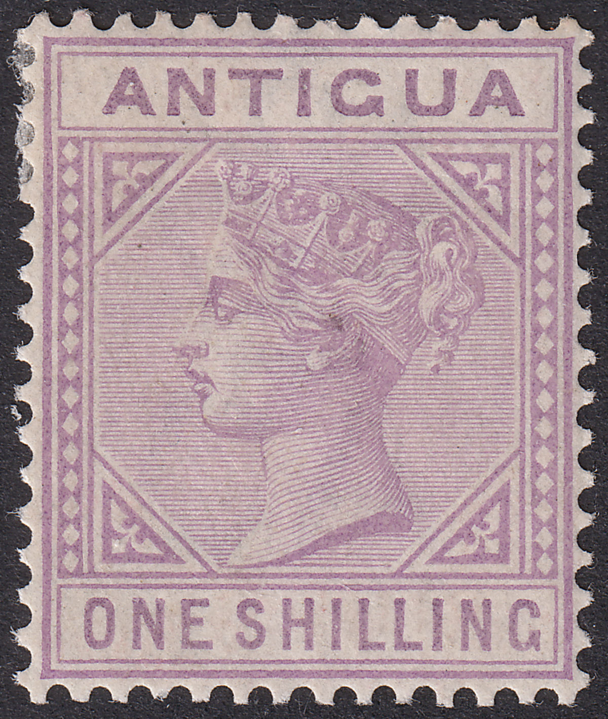 Antigua 1886 QV 1sh Mauve Mint SG30 cat £160