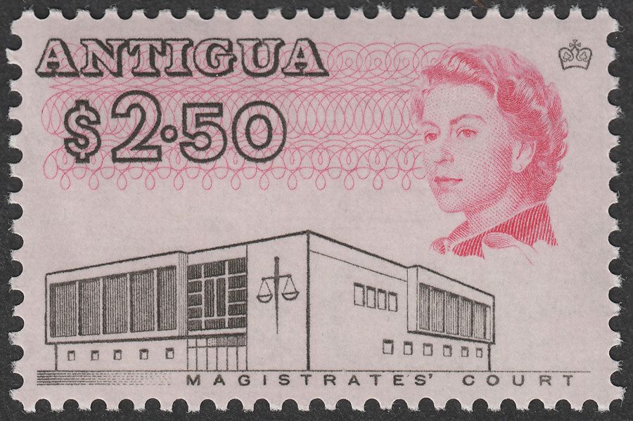 Antigua 1968 QEII $2.50 Black and Cerise p11½x11 Mint SG194v