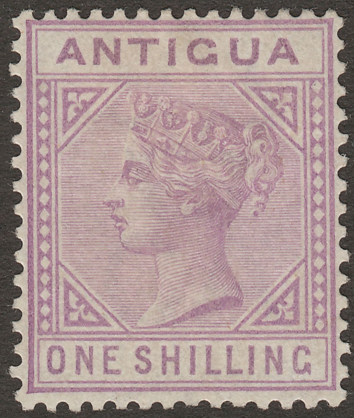 Antigua 1886 QV 1sh Mauve Unused SG30 cat £160 as mint