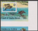 Click for more photos and details Antigua Barbuda 1982 Darwin $5 Seal Miniature Sheet Miscut Mint SG MS747var