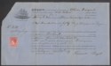 Click for more photos and details Antigua 1889 QV 1d Fiscally Used on Ship Bill of Lading Document sugar export