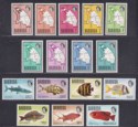 Barbuda 1968 Queen Elizabeth II Maps and Fish Set to $2.50 Mint SG12-26 cat £36