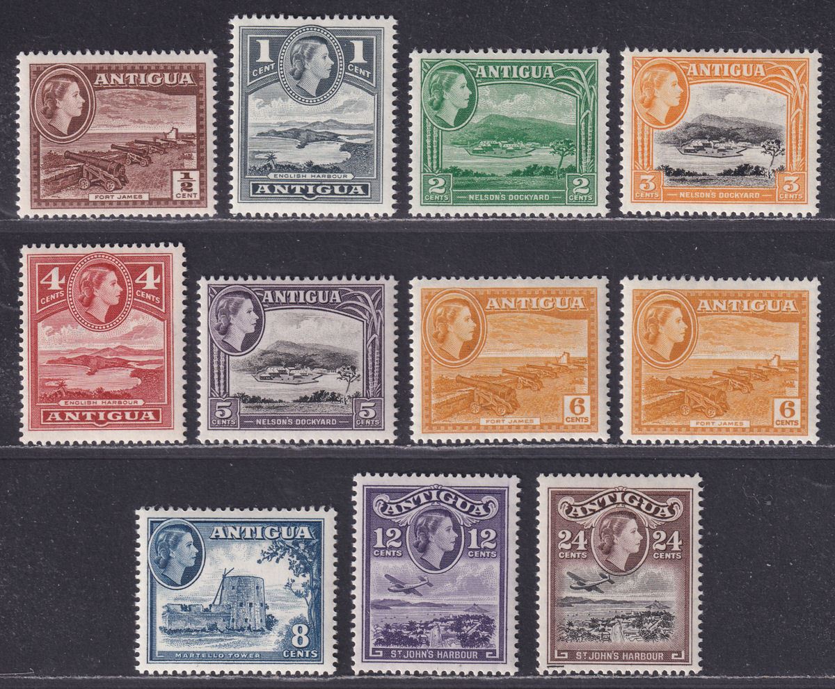 Antigua 1963 Queen Elizabeth II Set Mint SG149-158 cat £21