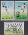 Click for more photos and details Antigua 1975 QEII World Cup Cricket Winners Set UM Mint SG466-468 MNH