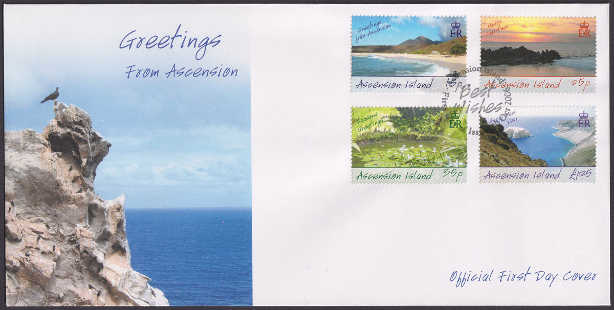Ascension 2006 QEII Greetings Official First Day Cover SG958-961