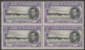 Click for more photos and details Ascension 1938 KGVI Georgetown ½d Black + Violet p13 with Retouch Mint SG38b var