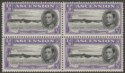 Ascension 1938 KGVI Georgetown ½d Black + Violet p13 with Retouch Mint SG38b var