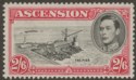 Ascension 1938 KGVI The Pier 2sh6d Black and Deep Carmine p13½ Mint SG45